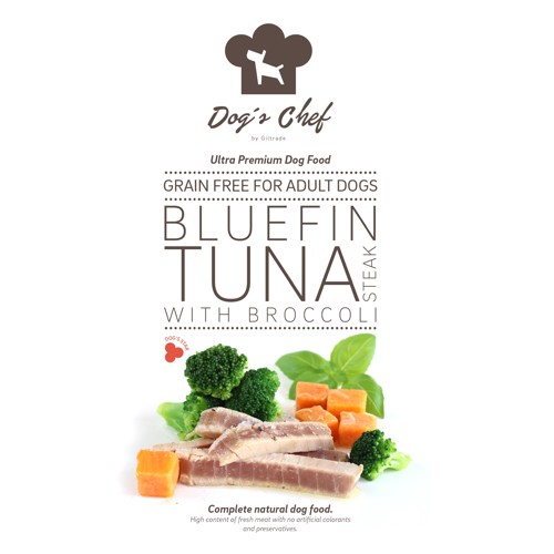 DOG’S CHEF Bluefin Tuna steak with Broccoli 15kg
