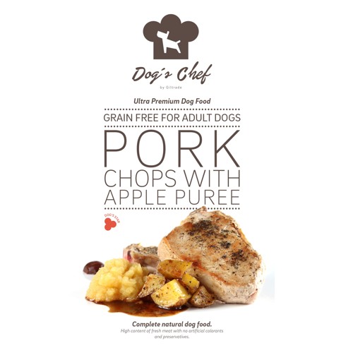 DOG’S CHEF Pork Chops with Apple Puree 500g