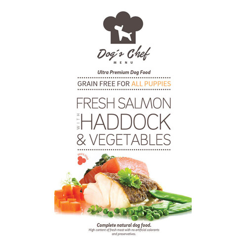 DOG’S CHEF Fresh Salmon with Haddock & Vegetables for ALL PUPPIES 2kg