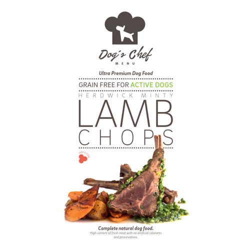 DOG’S CHEF Herdwick Minty Lamb Chops for ACTIVE DOGS 500mg