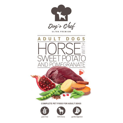 2x Dog’s Chef HORSE WITH SWEET POTATO & POMEGRANATE 12kg