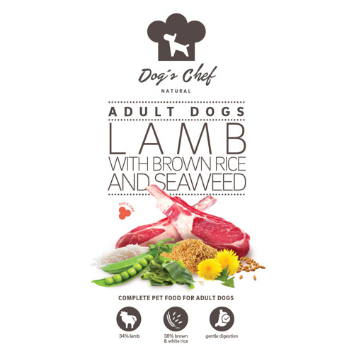 2x Dog’s Chef LAMB WITH BROWN RICE AND SEAWEED 10kg