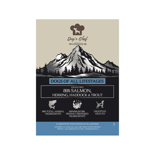 Dog’s Chef  SALMON WITH HERRING, HADDOCK & TROUT 2kg