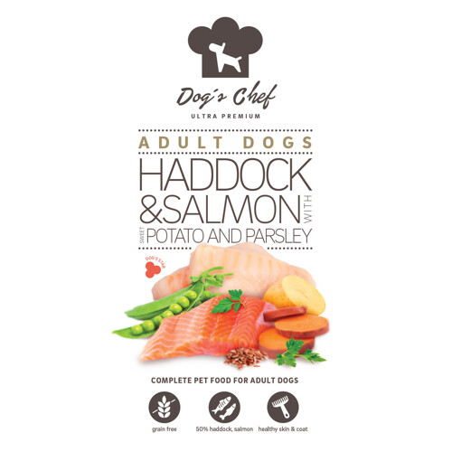 2x Dog’s Chef HADDOCK & SALMON WITH SWEET POTATO & PARSLEY 12kg