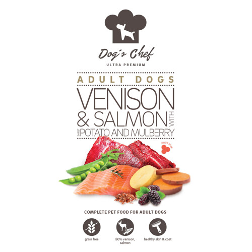 2x Dog’s Chef  VENISON & SALMON WITH SWEET POTATO & MULBERRY 12kg