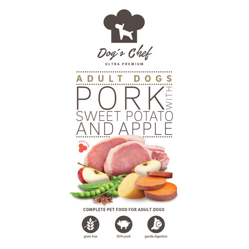 2x Dog’s Chef  PORK WITH SWEET POTATO & APPLE 12kg
