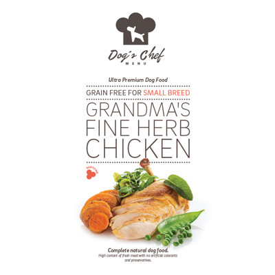  DOG’S CHEF Grandma’s Fine Herb Chicken for SMALL BREED 6kg