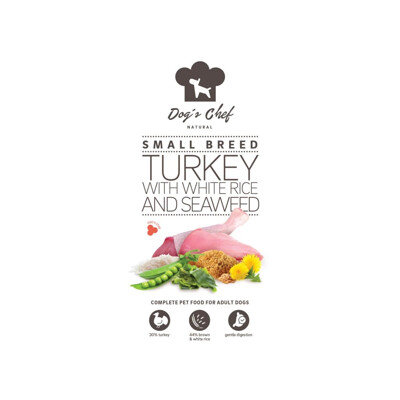 Dog’s Chef TURKEY WITH WHITE RICE AND SEAWEED Small Breed 500g