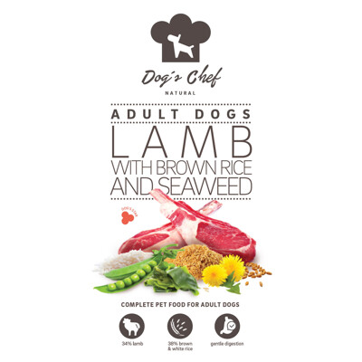 2x Dog’s Chef LAMB WITH BROWN RICE AND SEAWEED 10kg